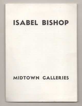 Item #196385 Isabel Bishop. Isabel BISHOP, Una E. Johnson