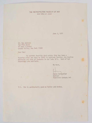 True Professions Louis Armstrong July 6, 1971