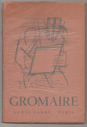 Item #196541 Gromaire: Peintures Recentes. Marcel GROMAIRE, Jean Cassou