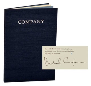Item #196636 Company (Signed Limited Edition). Michael CUNNINGHAM