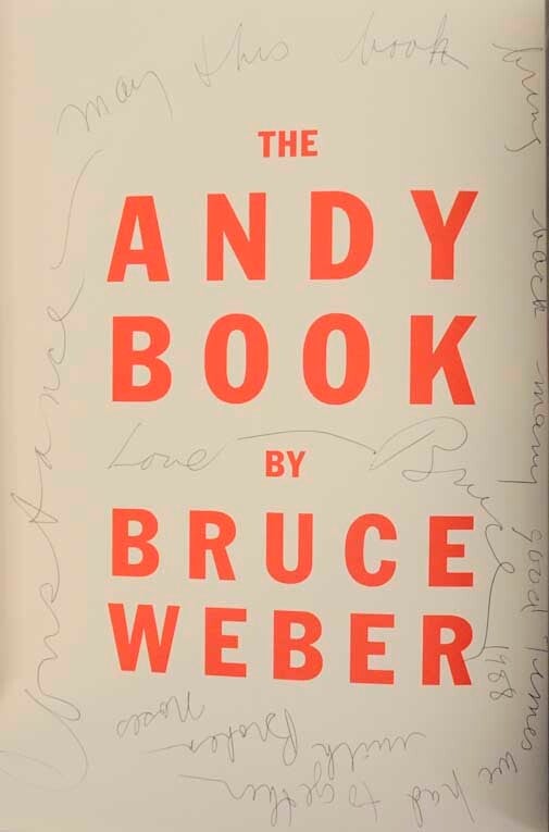 The Andy Book Signed First Edition | Bruce WEBER
