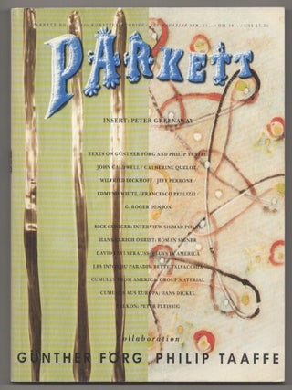 Item #196761 Parkett 26. Bice CURIGER, Gunther FORG, Peter Greenaway, Philip Taaffe