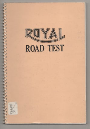 Item #197593 Royal Road Test. Edward RUSCHA, Mason Williams, Patrick Blackwell