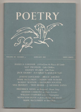 Item #197687 Poetry Magazine, Vol. 106 Number 3, January 1965. Henry RAGO, Jack Gilbert...
