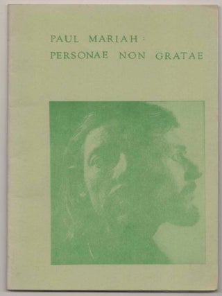 Item #197807 Personae Non Gratae. Paul MARIAH