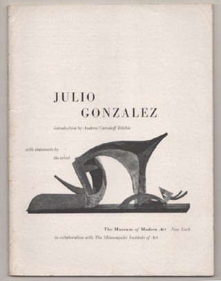 Item #197979 Julio Gonzalez - The Museum of Modern Art Bulletin, Volume XXIII - Number 1-2,...
