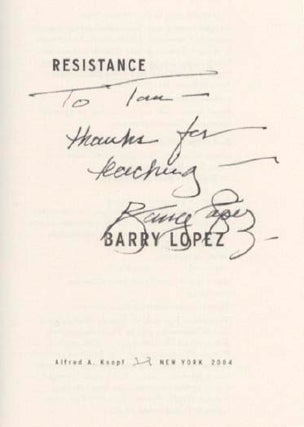 Resistance (Signed First Edition)
