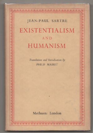 Item #198719 Existentialism and Humanism. Jean Paul SARTRE