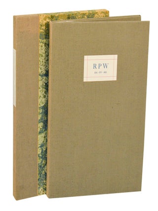 Item #198802 For Robert Penn Warren 24.IV.80. A. R. AMMONS, Rosanna Warren, Reynolds Price,...