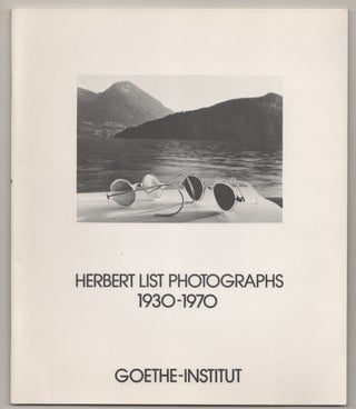 Item #198863 Herbert List Photographs 1930 - 1970. Herbert LIST, Andreas Feininger