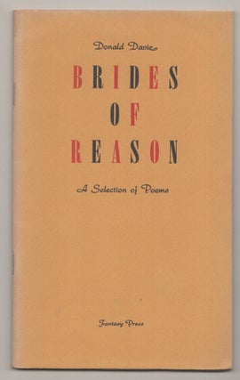 Item #199094 Brides of Reason. Donald DAVIE