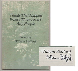 Item #199189 Things That Happen Where There Aren't Any People (Signed First Edition)....