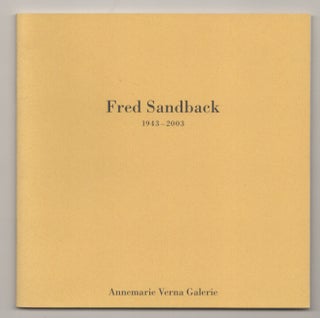 Item #199247 Fred Sandback (1943-2003). Fred SANDBACK, Gianfranco Verna