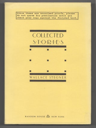 Item #199715 Collected Stories. Wallace STEGNER