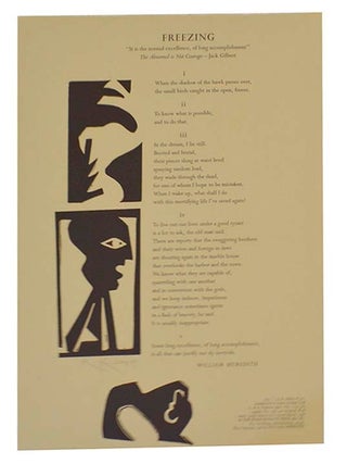 Item #199989 Freezing. William MEREDITH, Karyl Klopp