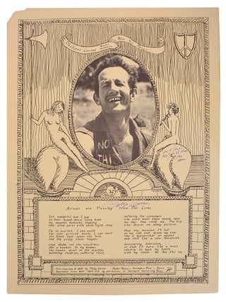 Item #200945 Animals are Passing from Our Lives (Signed Broadside). Philip LEVINE
