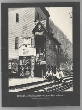 Item #201058 Ben Shahn and The Task of Photography in Thirties America. Susan H. EDWARDS,...