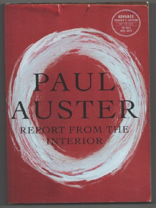 Item #201748 Report From The Interior. Paul AUSTER