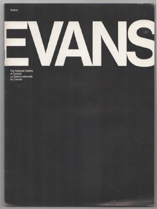 Item #202099 Walker Evans: An Exhibition of Photographs. Walker EVANS