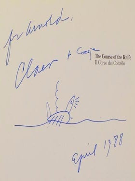 Il Corso del Coltello / The Course of the Knife: Claes Oldenburg, Coosje van Bruggen, Frank O. Gehry (Signed First Edition)