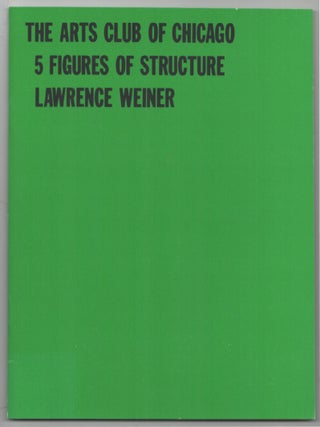 Item #203077 5 Figures of Structures. Lawrence WEINER, Anne Rorimer