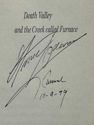 Death Valley and the Creek Called Furnace (Signed)