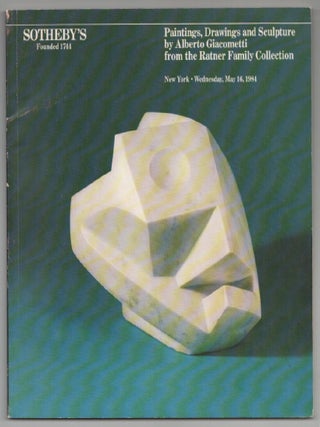 Item #204498 Paintings, Drawings and Sculpture by Alberto Giacometti from the Ratner Family...