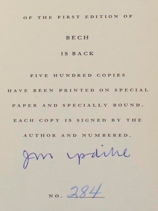 Bech Is Back (Signed Limited Edition)