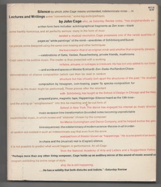 Item #205668 Silence: Lectures and Writings. John CAGE
