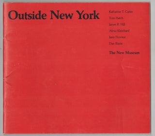 Item #205823 Outside New York. Marcia Katharine T. Carter TUCKER, Janis Provisor, Alexa...