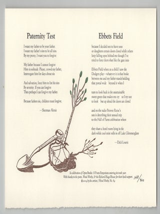 Item #205901 Paternity Test & Ebbets Field. Sherman ALEXIE, Dick Lourie