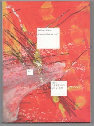 Item #206084 Gerhard Richter: "Lines Which Do Not Exist" Gerhard RICHTER, Gavin Delahunty
