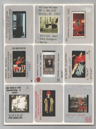 Item #206135 Contact Sheet 66. Paul McDONOUGH, Laura Cano Blanco, Ruth Wallen, Kat O'Brien