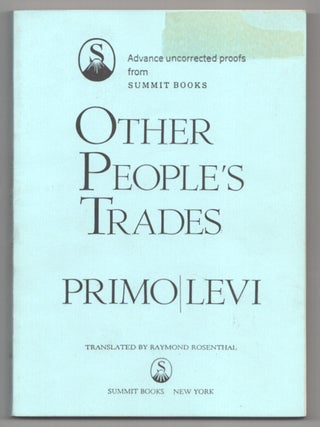 Item #206418 Other People's Trades. Primo LEVI