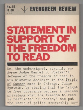 Item #206877 Evergreen Review Volume 6, Number 25, July-August 1962. Barney ROSSET