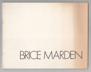 Item #207507 Brice Marden Recent Paintings and Drawings. Brice MARDEN, Jean-Claude Lebensztejn
