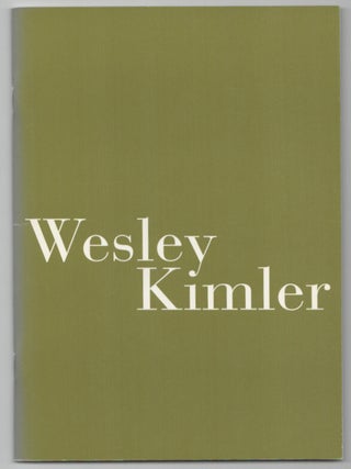 Item #207544 Wesley Kimler. Lynne WARREN, Wesley Kimler