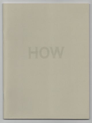 Item #207670 Robert Lostutter: How. Robert LOSTUTTER, James Yood
