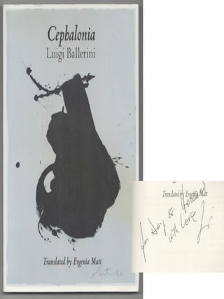 Item #207779 Cephalonia (Signed First Edition). Luigi BALLERINI, Robert Motherwell