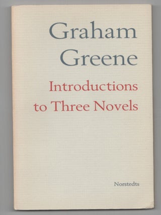 Item #207786 Introduction to Three Novels. Graham GREENE