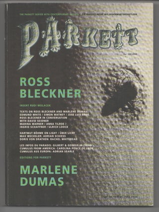 Item #207918 Parkett 38. Bice CURIGER, Marlene Dumas Ross Bleckner, Rudi Molacek