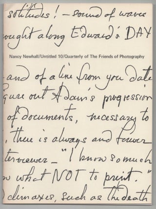 Item #208373 Nancy Newhall 1908/1974 Untitled 10. Beaumont NEWHALL, Peter Hunt Thompson -...