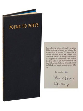 Item #208659 Poems to Poets (Signed Limited Edition). Richard EBERHART, Michael McCurdy