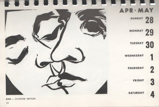 1968 Block Print Calendar by The Chicago Society of Artists, Inc.