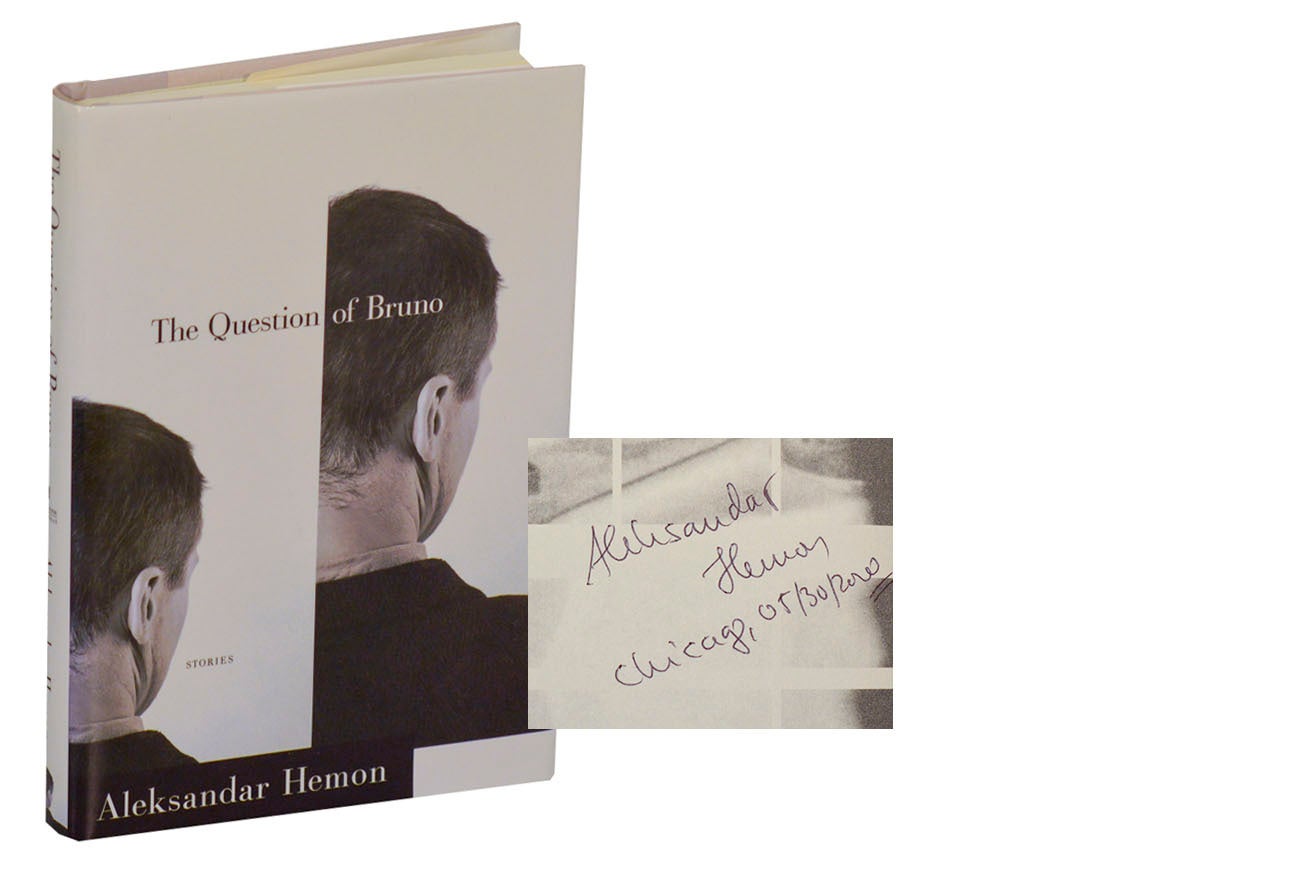 The Question of Bruno Signed First Edition | Aleksandar HEMON
