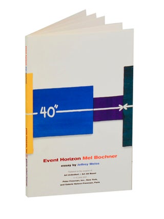 Item #209968 Event Horizon Mel Bochner. Mel BOCHNER, Jeffrey Weiss