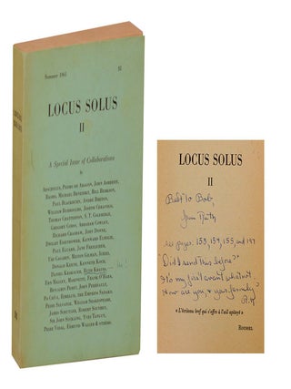Item #210013 Locus Solus II (Signed). John ASHBERY, Harry Mathews, Kenneth Koch, James Schuyler