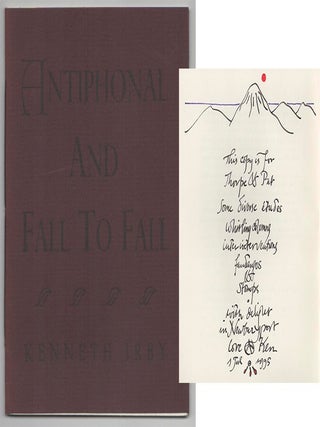 Item #211052 Antiphonal and Fall to Fall (Signed First Edition). Kenneth IRBY