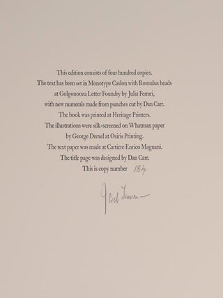 The First Book of Moses, Called Genesis (Signed Limited Edition)