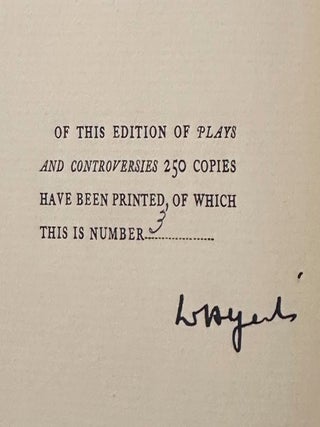 Plays and Controversies (Signed Limited Edition)